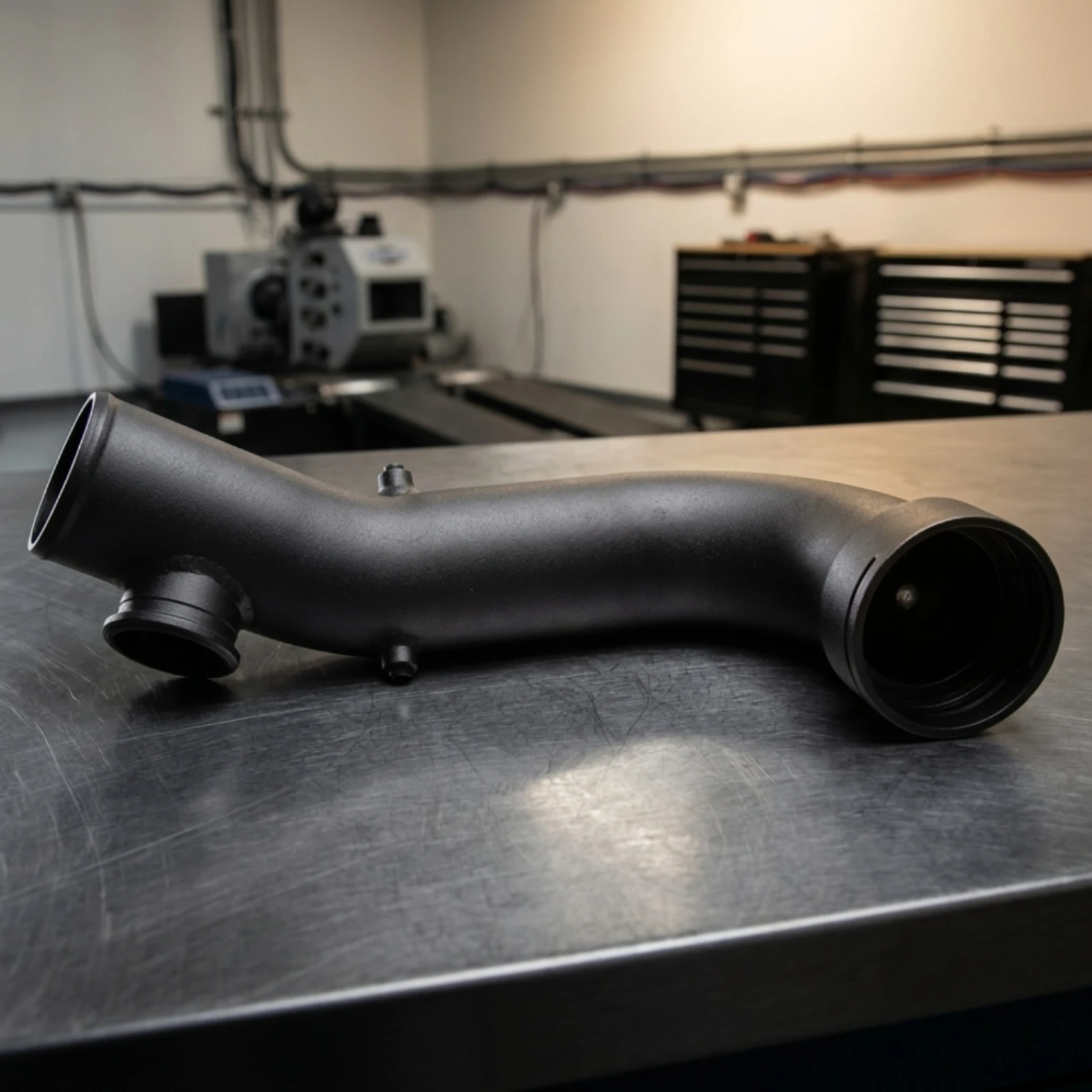 50mm Turbo Intake Pipe with Coupler Silicone Coupler Hose Easy to Install Aluminum Supercharger for BMWN54E88E90 for Tuner Car