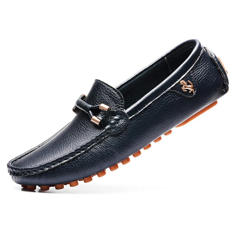 Genuine Leather Mens Loafers Shoes Handmade Moccasins Driving Shoes For Men Slip On Luxury Designer Casual Mocasines Hombre