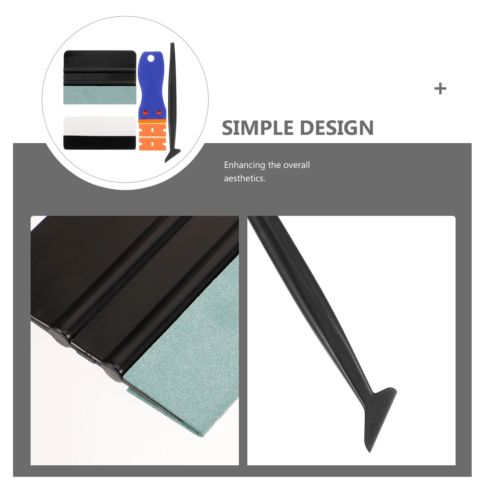 مجموعة واحدة من أدوات تغليف السيارة وأدوات تركيب ورق الحائط لتغيير لون السيارات والديكور المنزلي #1