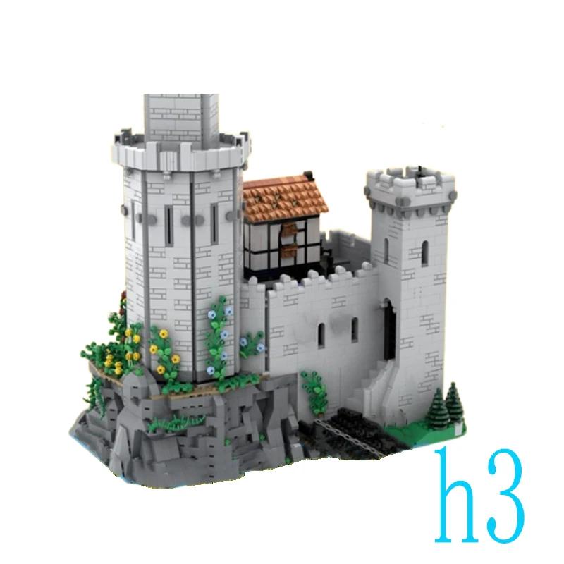 

Spot MOC-158575 3398pcs medieval castle building combination small particle assembly building blocks educational toy model ornam