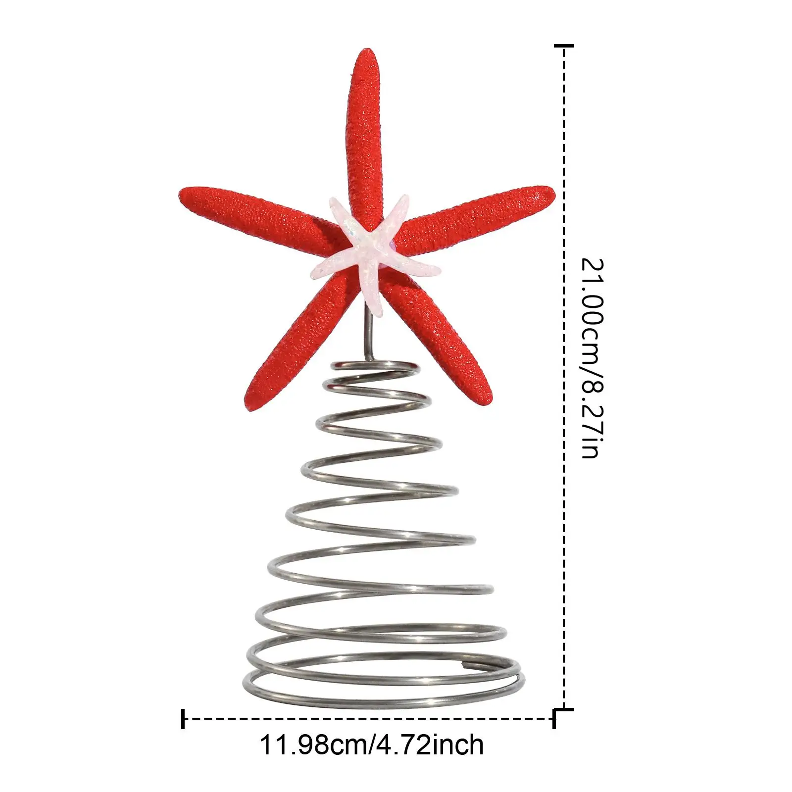 Christmas Tree Topper Mini Starfish Resin Gift Festival Prop Unique Hanging