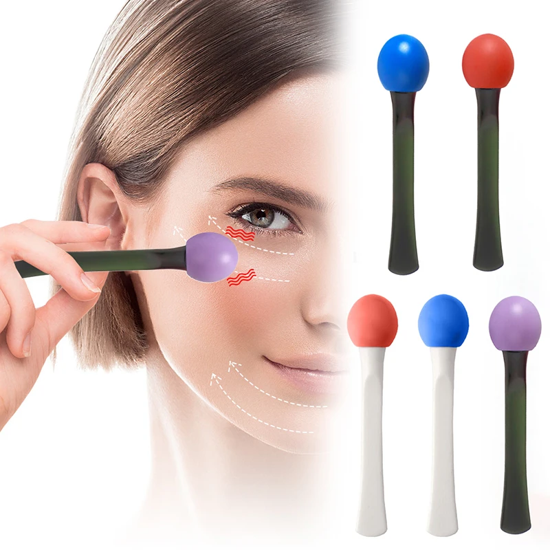 Eye Roller Massage Stick Eye Cream Applicator Cosmetic Spatula Anti Wrinkle Facial Spoon Gold Alloy Face Thin Skin Care Tool