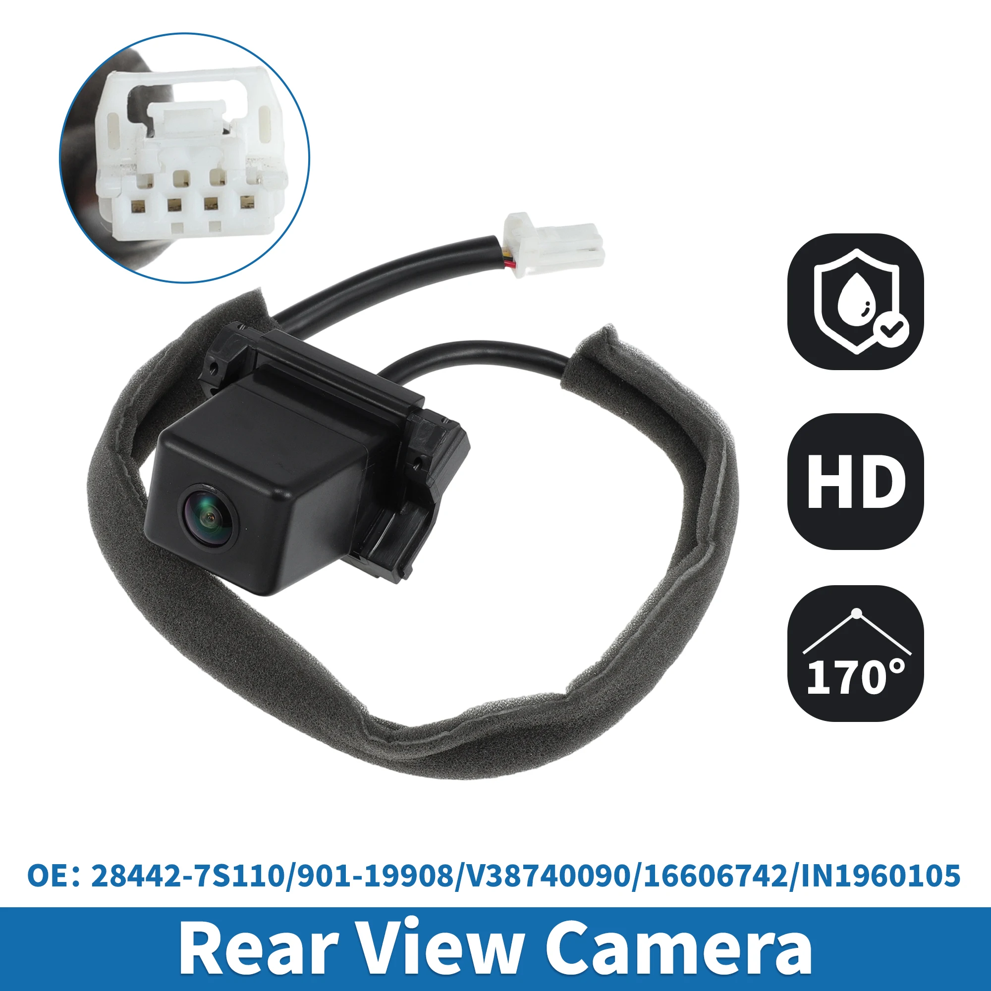 UXCELL Rear View Camera for Infiniti QX56 2004-2010 Base 5.6L V8 28442-7S110/901-19908