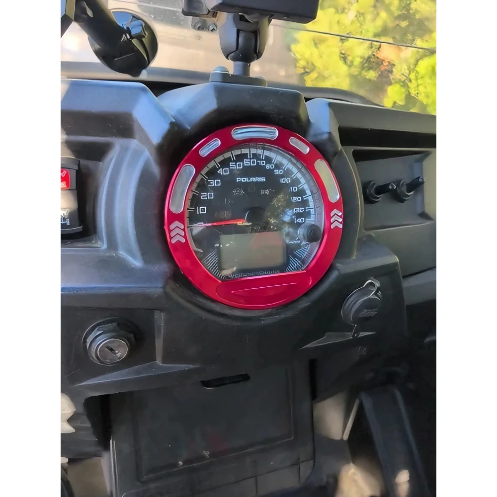 Billet Aluminum Speedometer Bezel Speedometer Instrument for Polaris RZR 570 RZR800 900 1000 XP 4 Turbo