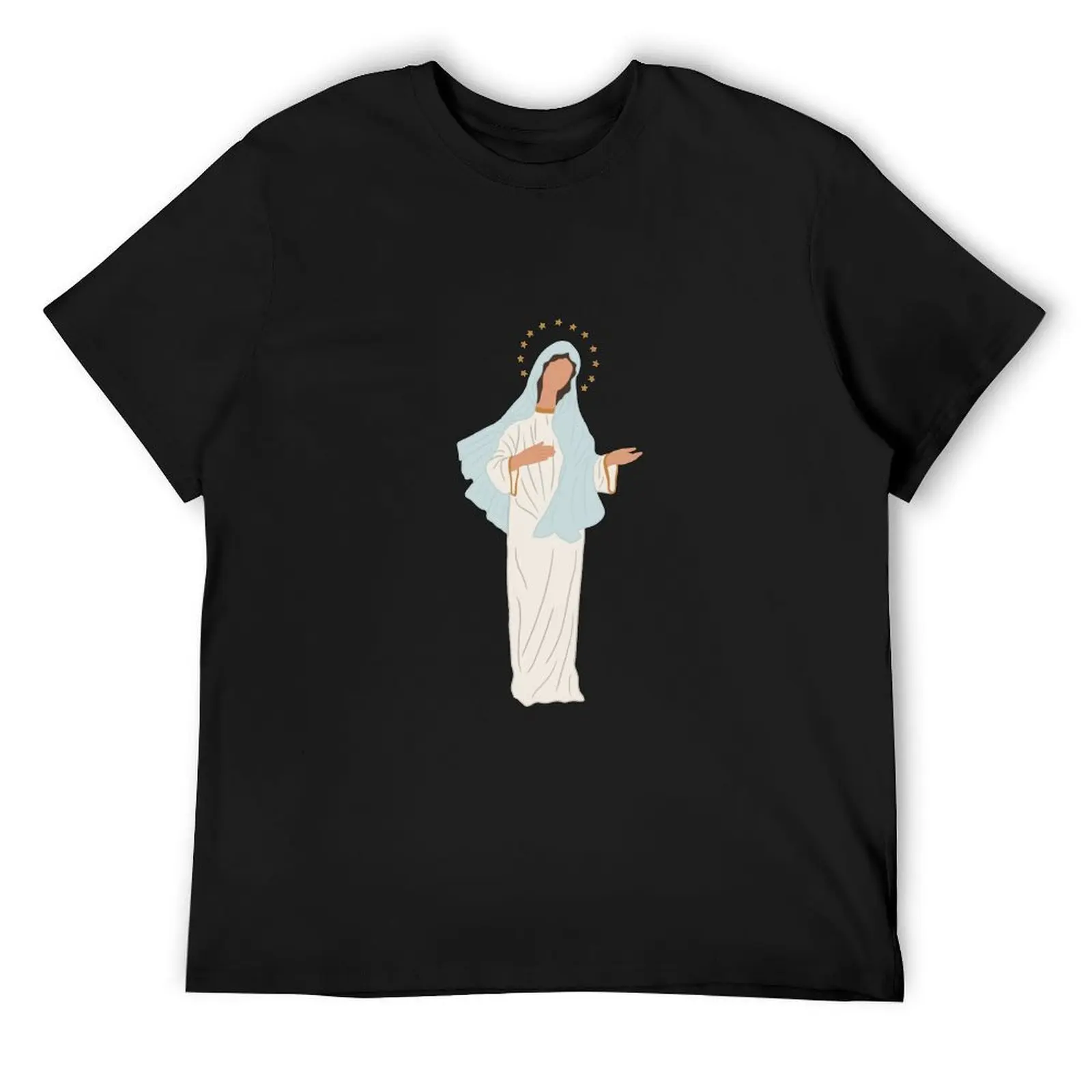 

Our Lady of Medjugorje T-Shirt custom t-shirts for a boy luxury designer Men's cotton t-shirt