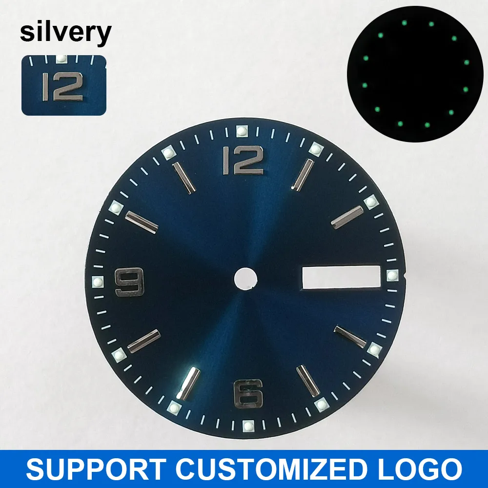 28,5 mm Zifferblatt Leuchtendes Zifferblatt Geeignet für NH-36 Uhrwerk Mechanische Uhr Montage Teile Modifikation Individuelles LOGO/Name – Detail 2