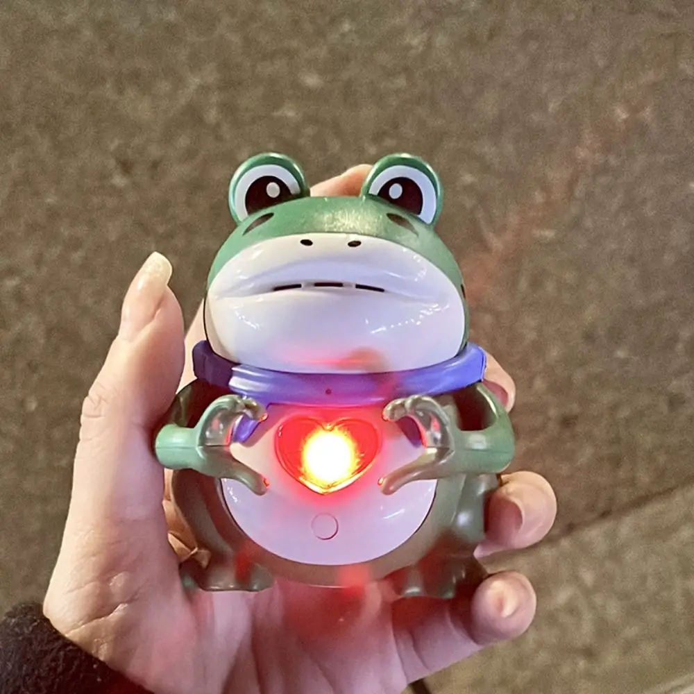 Confession Frog Flash Sound Toys Luminous Talking I Love You Frog Flash Model Love Gesture Anime Duck Sound Heart Led Toy Girl