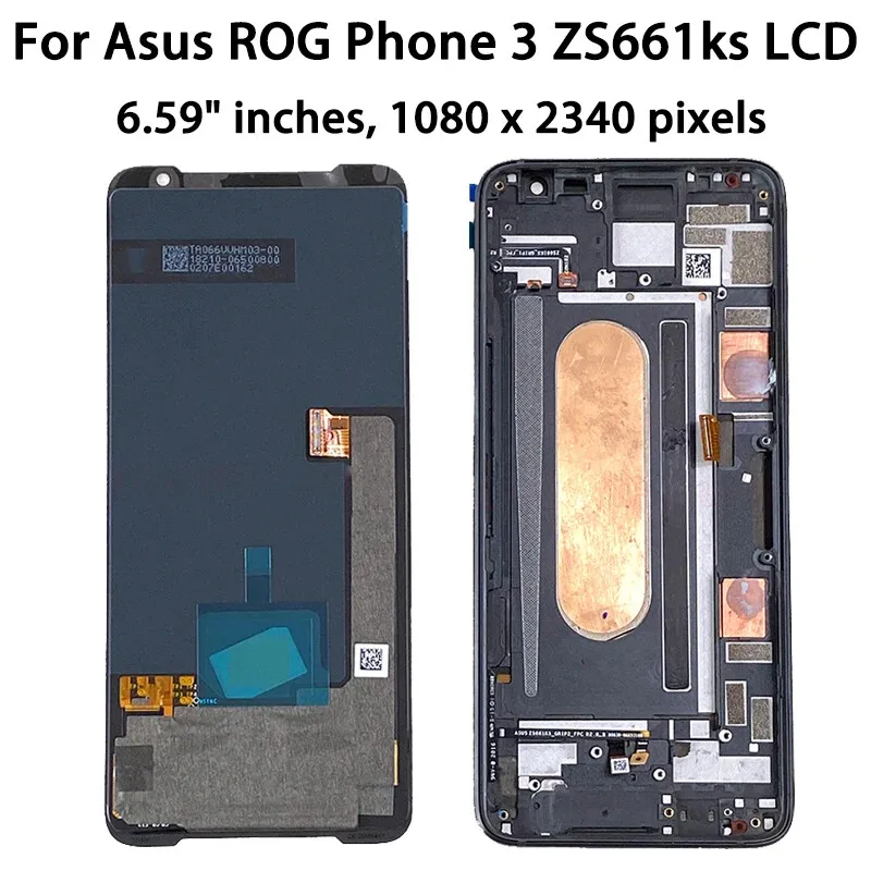 Écran tactile LCD Super AMOLED, pour ASUS ROG Phone 1 2 3 5 5S 5S Pro 5 Pro 6 6 Pro 7 7