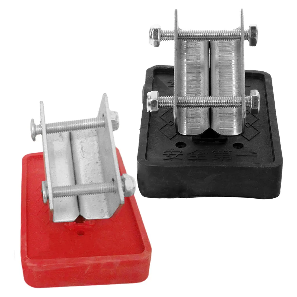 

2pcs Ladder Feet Pad Thickened Rubber Stabilizer Foot Cover Red Black Screw Home Construction Parts Accessories