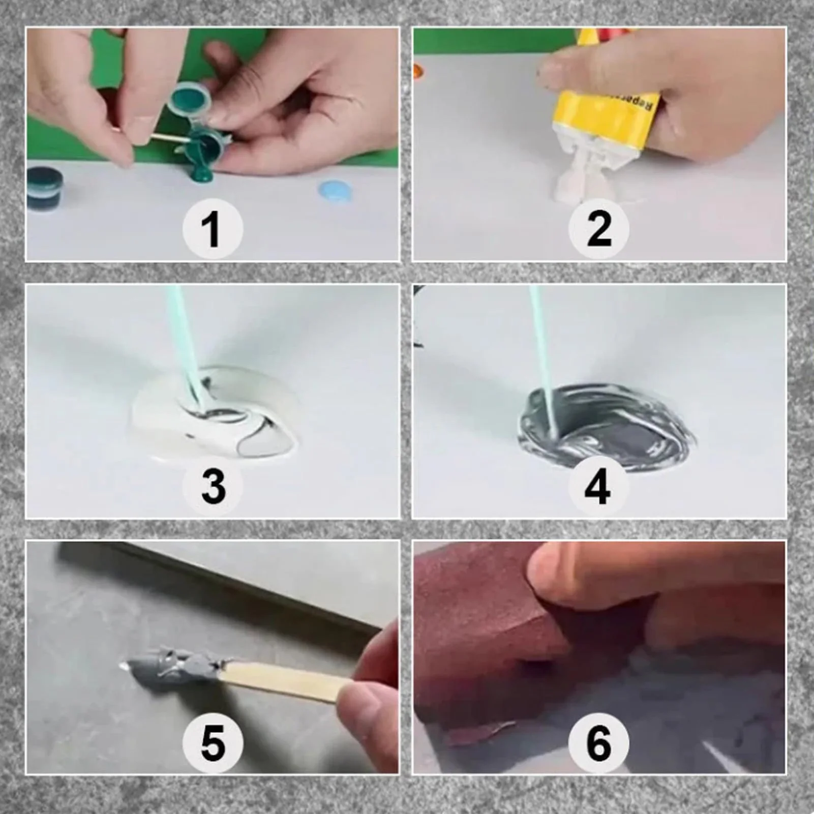 Ceramic Tile Repair Kit Professional Filler Paste for Home Renovation Marble Stone Crack Chip Fix Durable Tool Set