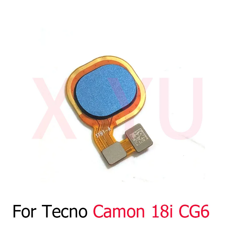 For Tecno Camon 17 Pro 17P 18i CG6 CG7 CG8 Home Button Fingerprint Sensor Return Power Flex Cable