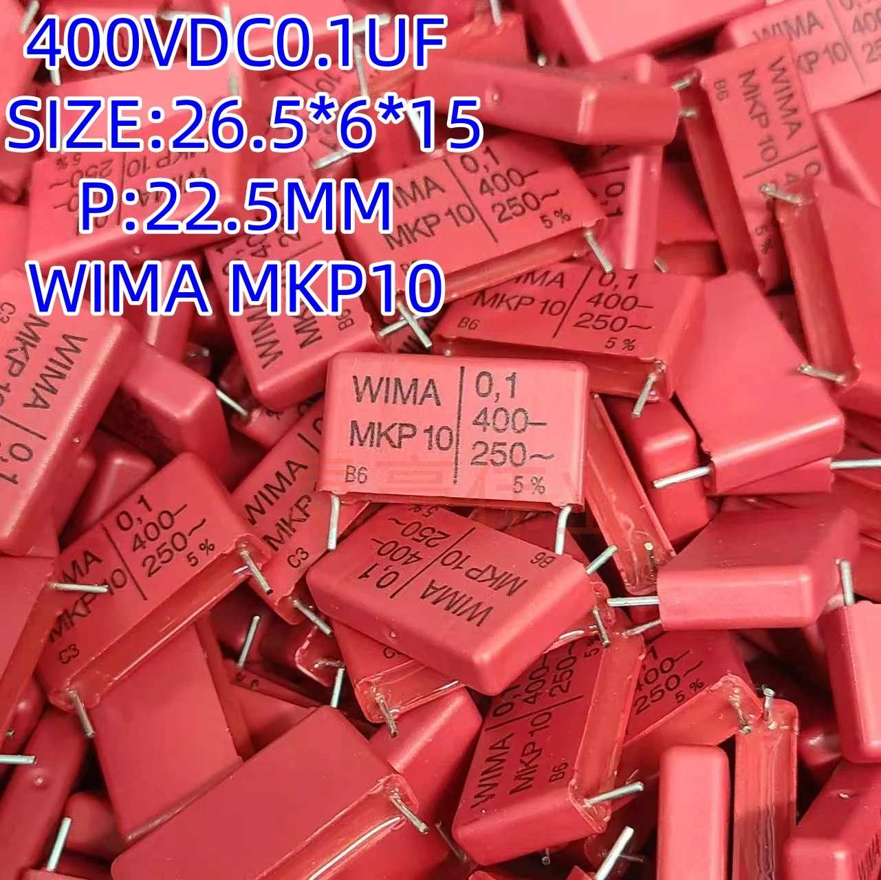 

5 шт. WIMA MKS4/MKP10 0.1uF 400V104 100nF Металлизированный полипропиленовый пленочный конденсатор для аудиосистем Hi-Fi