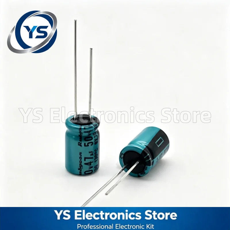 Rubycon RX30 Series 50V47UF 8x11.5mm 47UF 50V High-temperature Resistant 130-degree Aluminum Electrolytic Capacitor 20% %
