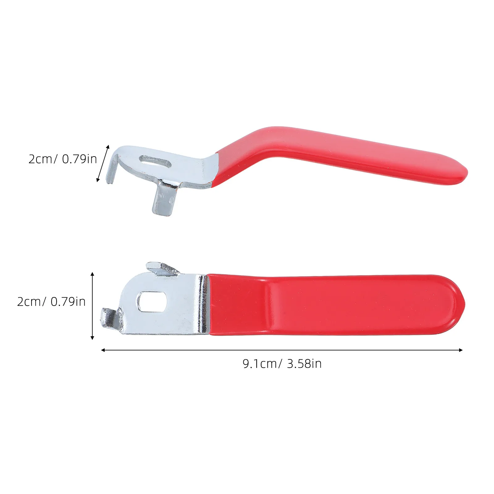 2Pcs Ball Valve Handle Heavy Duty Lever Manual Operation Outdoor Faucet Hose Bib Radiator Valve Replacement 5x8mm Hole