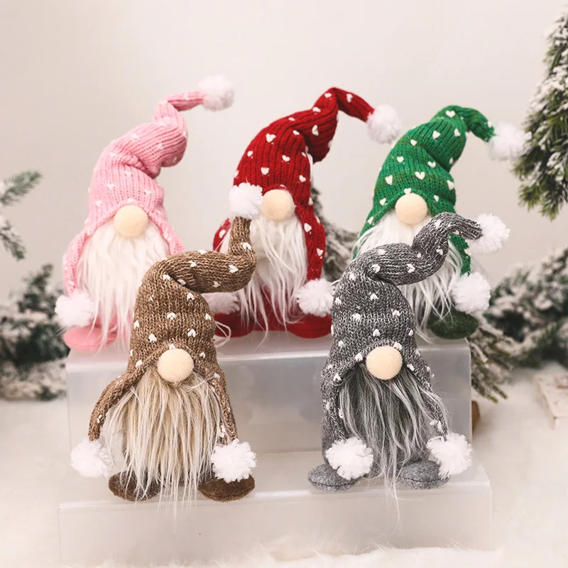 New Christmas Gnomes Plush Santa Doll Xmas Gonk Dwarf Elf Decor Gifts Ornaments Suitable Shop Windows Indoor Outdoor Wholesale