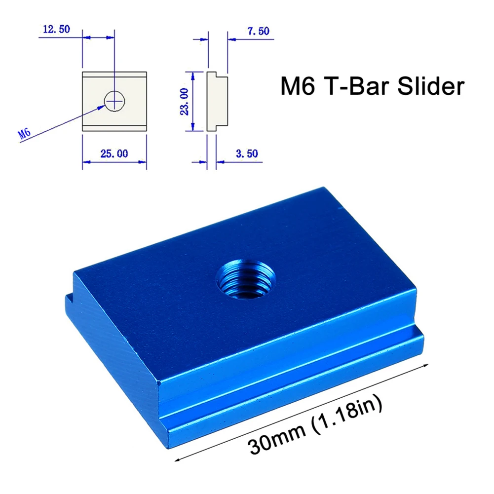 1pc M6/M8 T-track Slider Aluminum Alloy T Slot Nut For Woodworking Tool Red/Blue Protections Tools Wood Assistant Tool