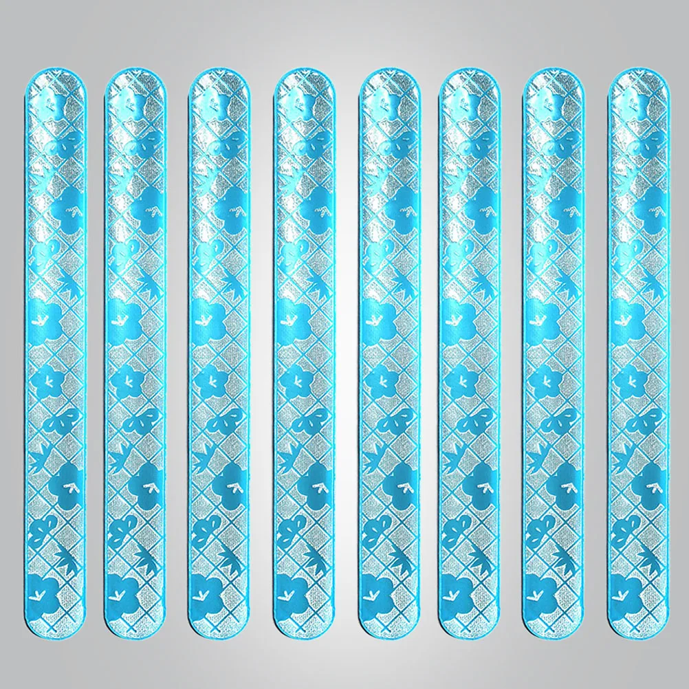 

8Pcs Funny Slap Bracelets PVC Reflective Wristbands For Kids Boys Girls Party Favors Eco-Friendly Silicone Sets