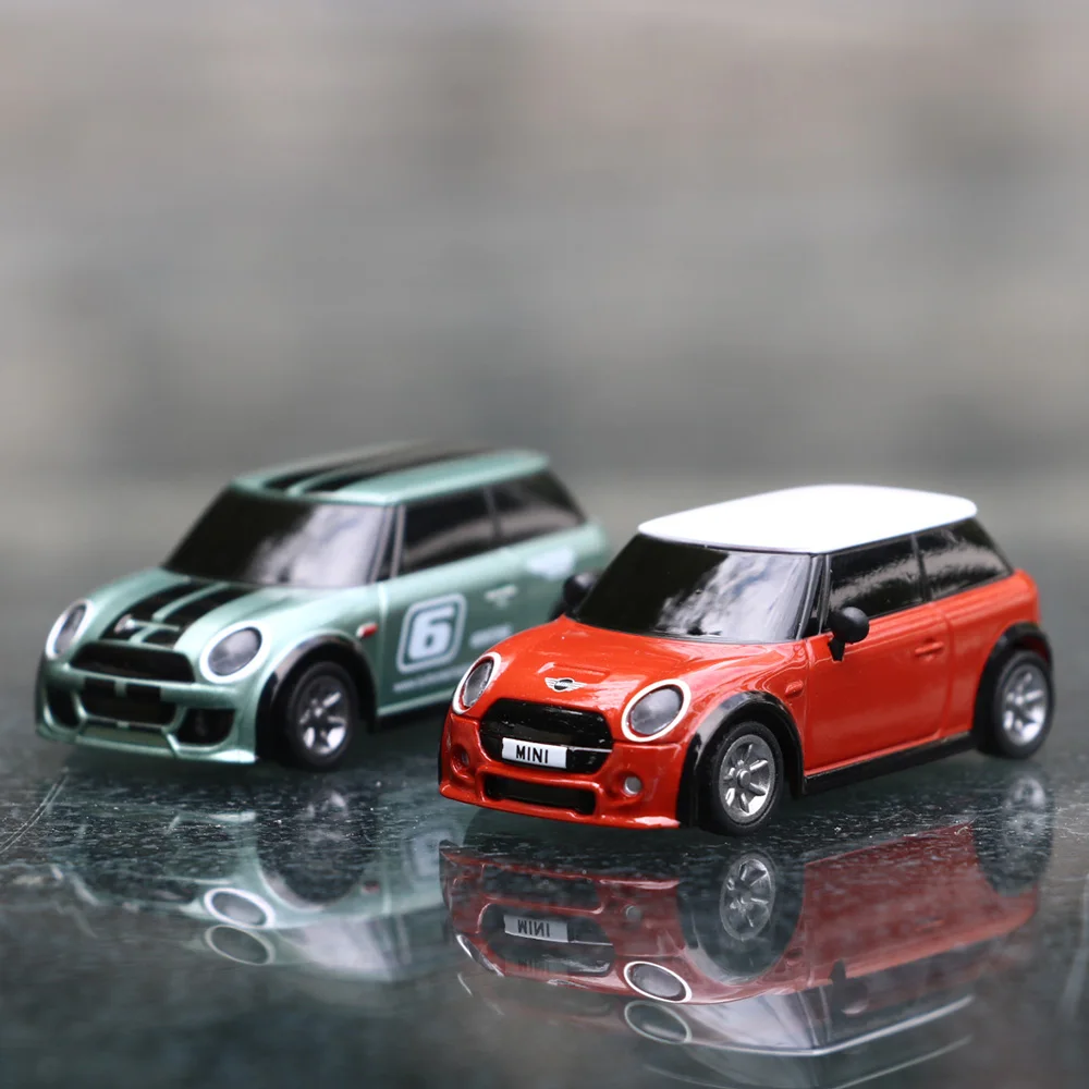 Turbo Racing 1:76 RC CAR Mini Cooper 2.4GHz Full Scale RTR RC Toy Car 1/76th Scale Mini Radio Control RC Car