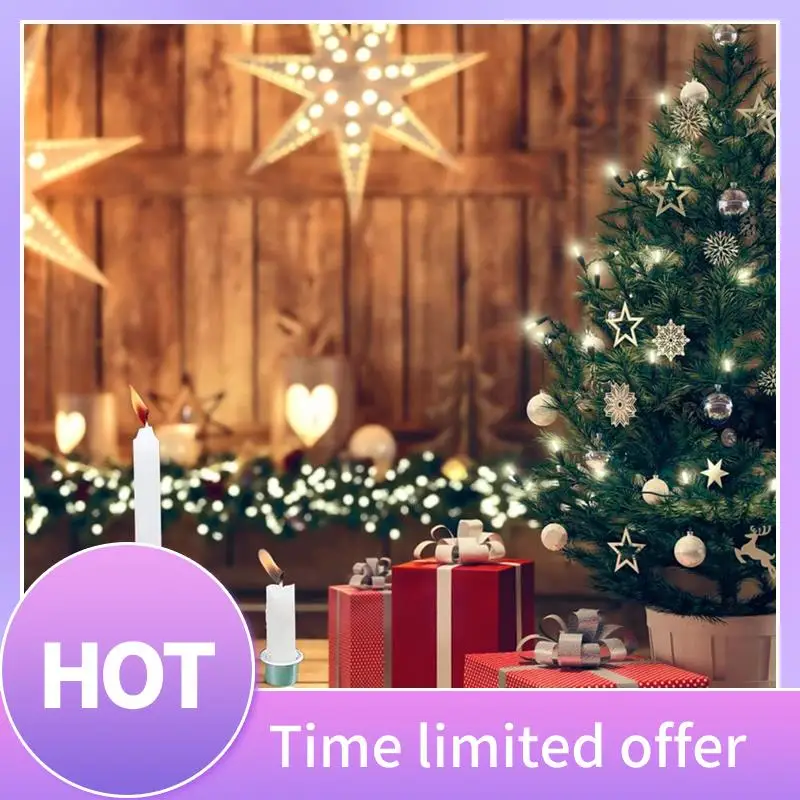 

B69C 20PCS Metal Small Candle Holders, Tea Lights, Silver Candle Insert Table Candles, Candle Holder For Tree Candles