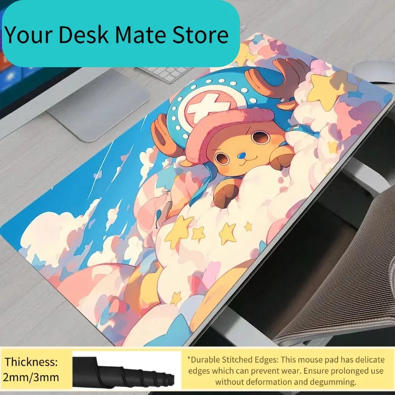 Large Mouse Pad Office Computer One Piece Tony Chopper Desk Mat Table Keyboard Laptop Carpet Accessories Gaming Mousepad