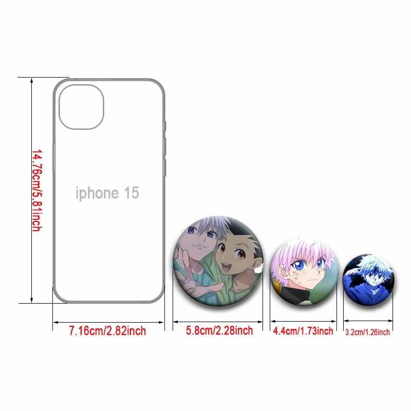 Anime Hunter X Hunter Badge Funny Comics Figure Gon Killua Leorio Enamel Pins Creative Brooch for Bag Clothes Hat Shirt Decor
