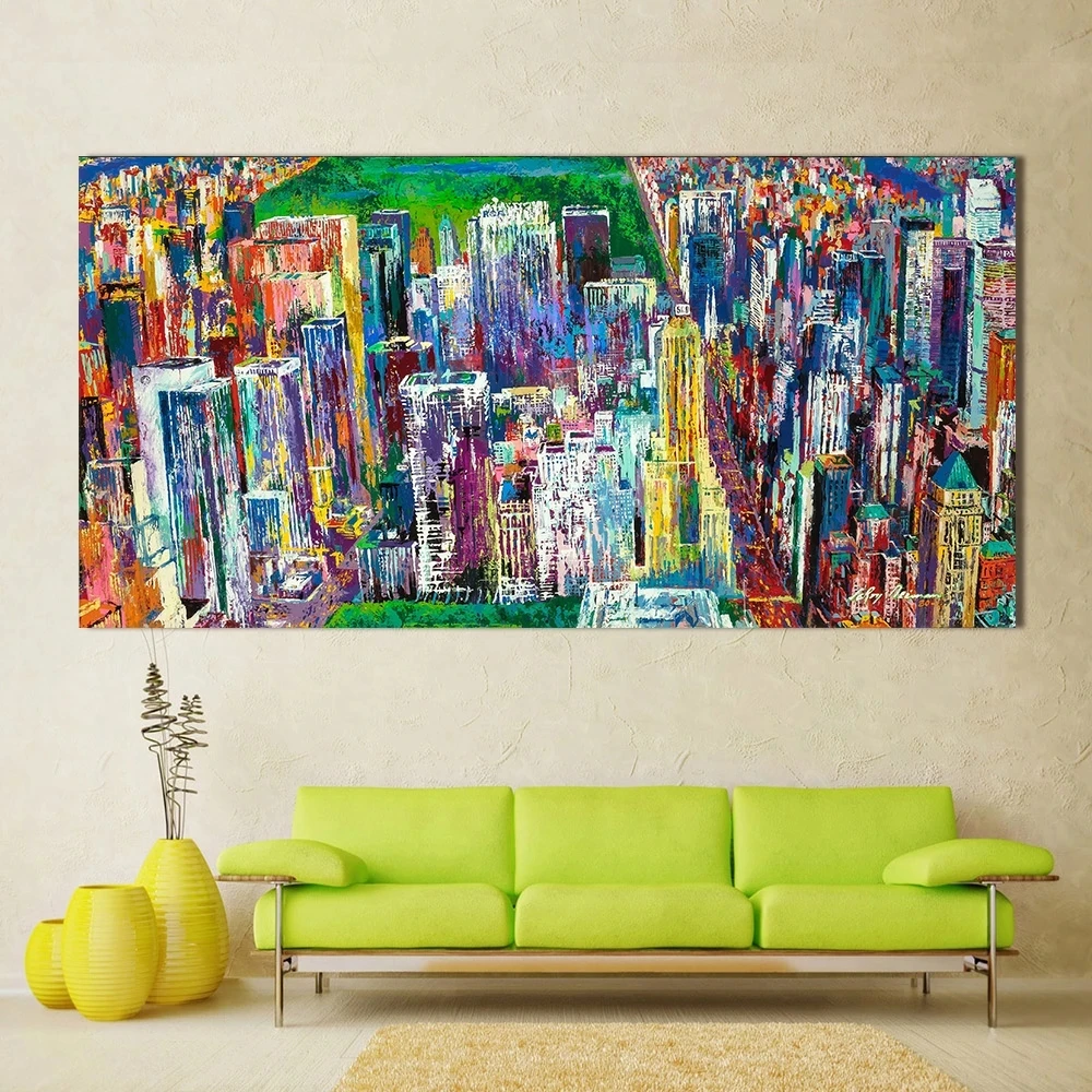 DIY 3D Landscape Oil Painting Manhattan Panoramic Diamond Painting Art Wall Pictures For Living Room Home Decor