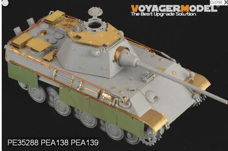 VOYAGER PEA138 1/35 II wojna światowa niemiecka pantera G/F/II stopnie boczne opóźniona produkcja