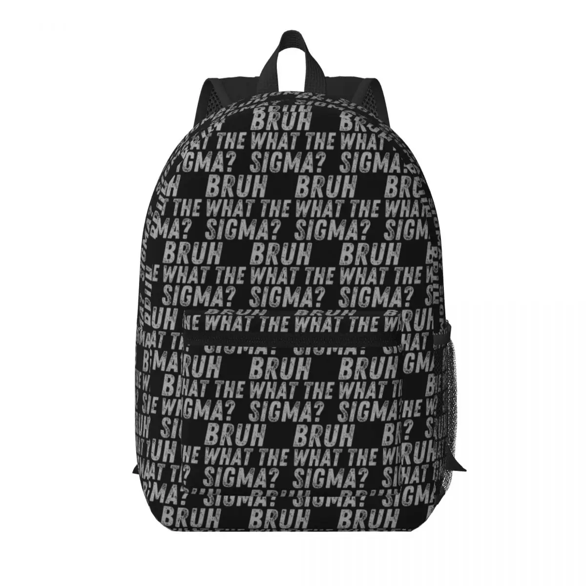 

Bruh What The Sigma Student Backpack School Bag Hiking Travel Daypack for Boys Girls Bookbag Shoulder Bags