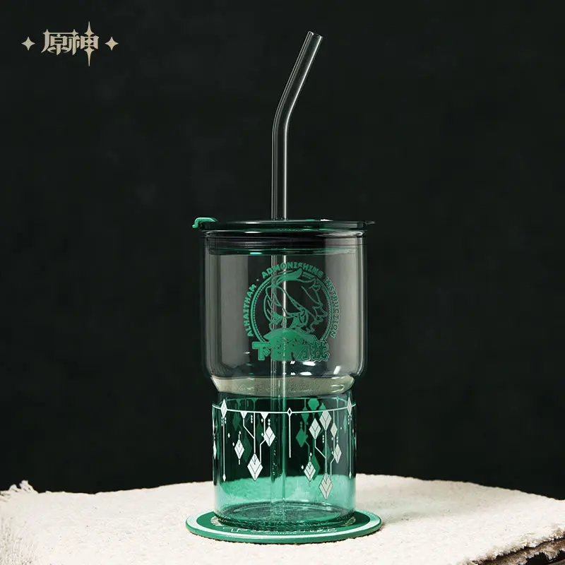 Genuine Original Alhaitham Tumbler Thermochromic Cold-Activated Color Changing Water Cup With Straw Lid DendroCharacter Gift Box