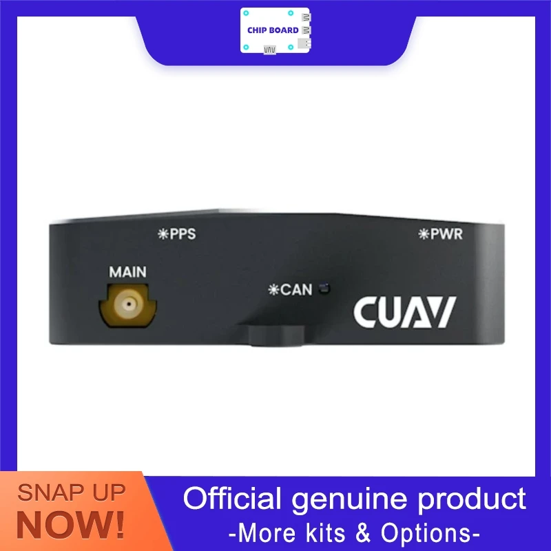 

CUAV C-RTK 3 G5 GNSS Module, STM32H5 Cortex-M33 250MHz Processor, Anti-Jamming and Spoofing for Drones