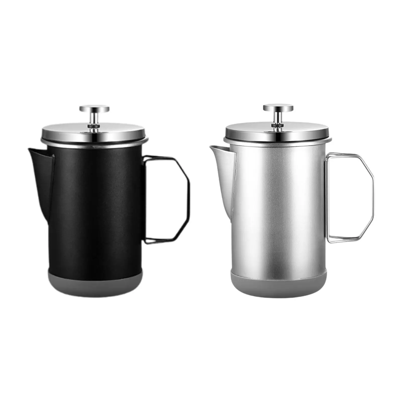 French Pressing Coffee Pot 1L No Coffee Ground Thickened with Filter Coffee Plunger for Travel Cafe Outdoor Camping Home Kitchen