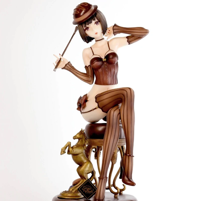 

(In Stock) (W_4759) Chocolate Cake Bustier-chan Unpainted Unassembled WF2023 GK Anime Figure Diy White Resin Model Kit