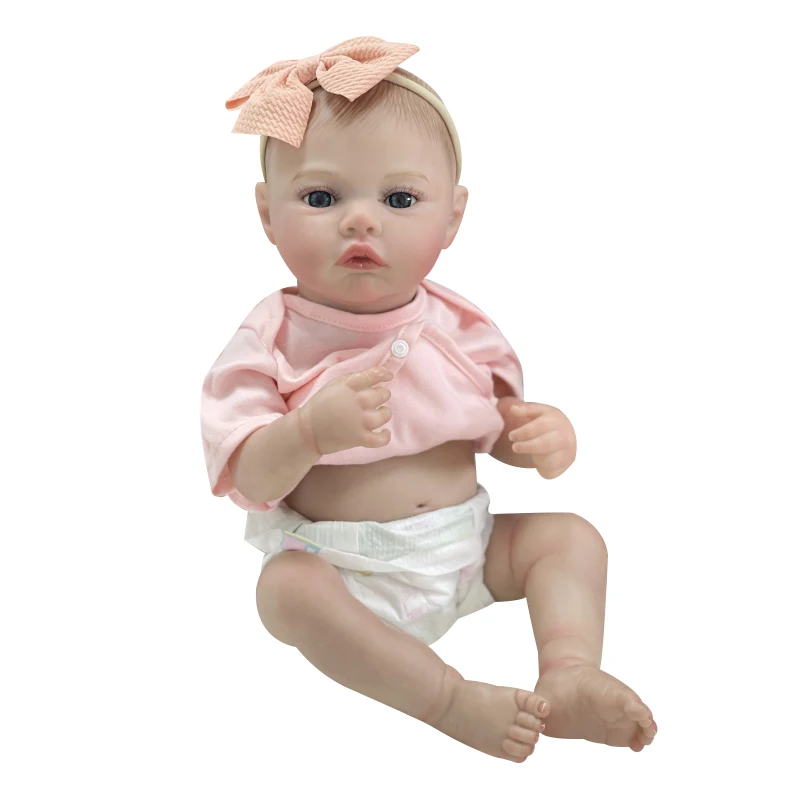 17Inch Full Body Siliconen Reborn Poppen Weide Levensechte 3d Huid Zichtbare Aderen Kwaliteit Collectie Kunst Poppen Juguetes Para Niños