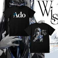 Hot Sale Ado WORLD TOUR 2025 Hibana Tshirt Cotton Short Sleeve T-shirt Japan Style Fashion Print Clothing Women Men Summer Tee