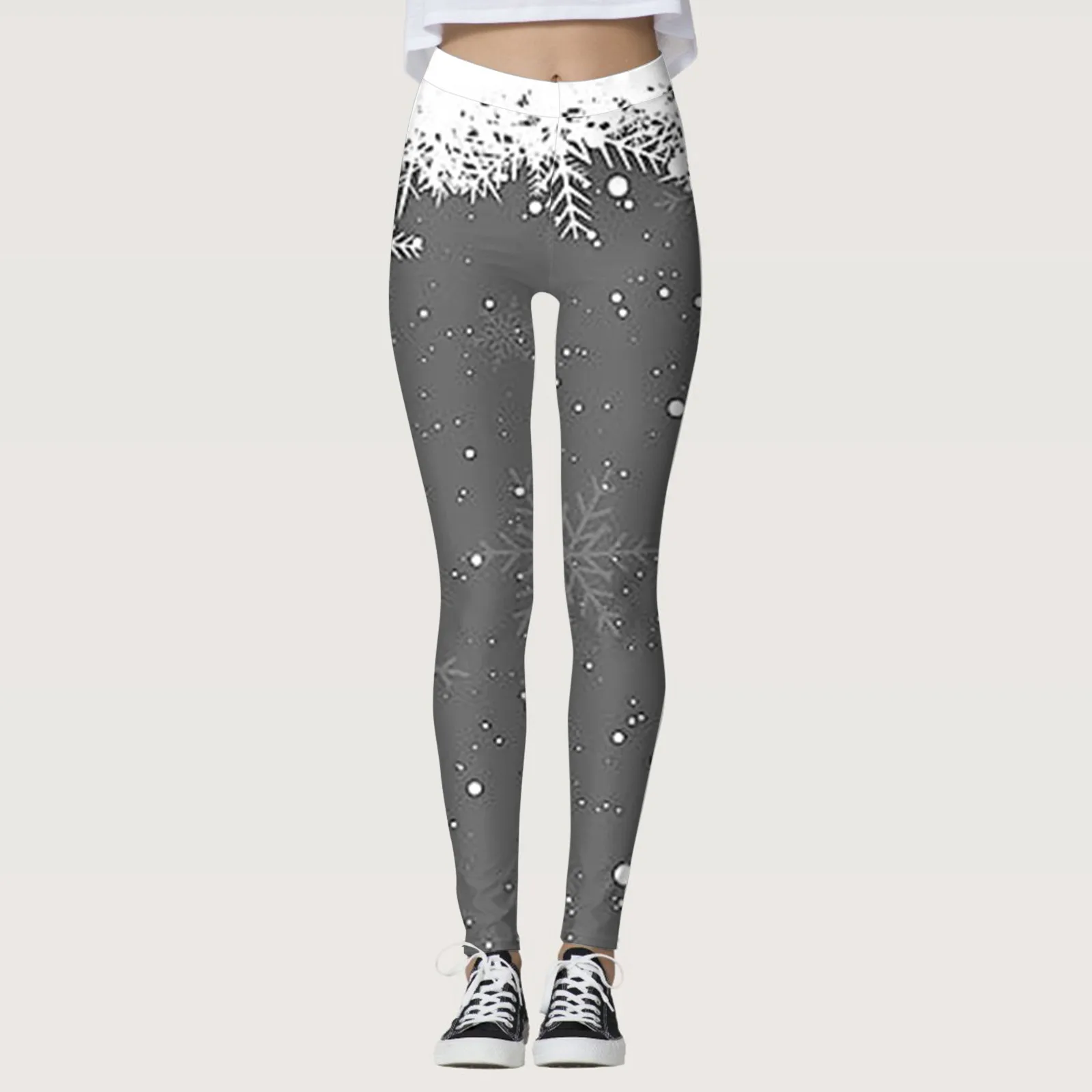 

Women Christmas Leggings Xmas Pattern Printed High Waist Seamless Tights Soft Fitness Feeling Running Training Workout Bottoms