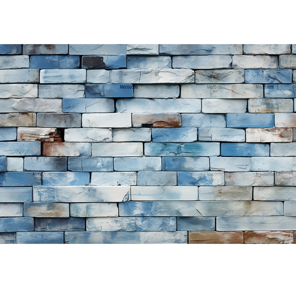 Brick Wall Wooden Board Backgrounds Vintage Portrait Newborn Baby Children Photography Backdrops for Photo Studio Props Custom