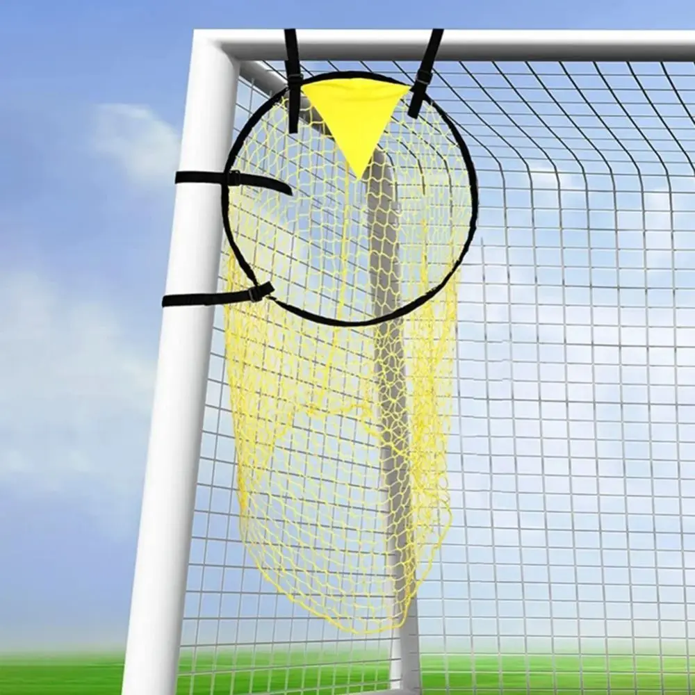 Foldable Football Goal Target Pocket Quality Mesh Improve Hit Soccer Ball Net Wear-resistant Portable Football Shooting Goal Net