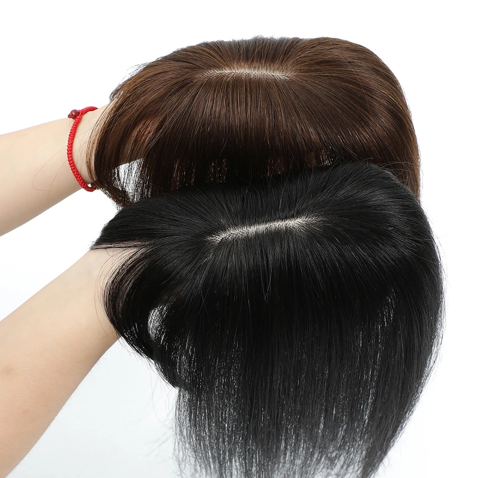 

Топпер из 100% натуральных человеческих волос для женщин 7x10 8x12 10x12, обновленный топпер из искусственного шелка для женщин, настоящие наращивание волос 12 дюймов