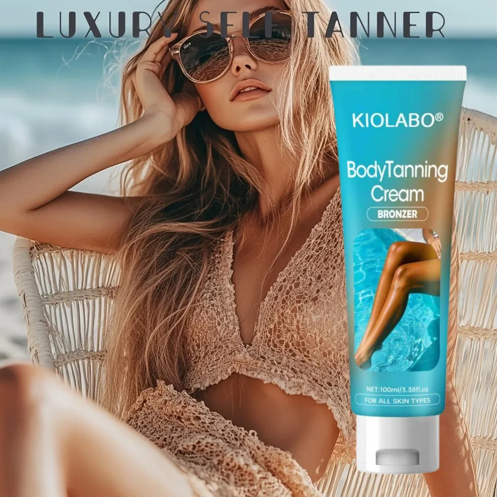 Natural color beauty black cream helps darken the skin outdoors in summer, with a natural wheat color and bronze color