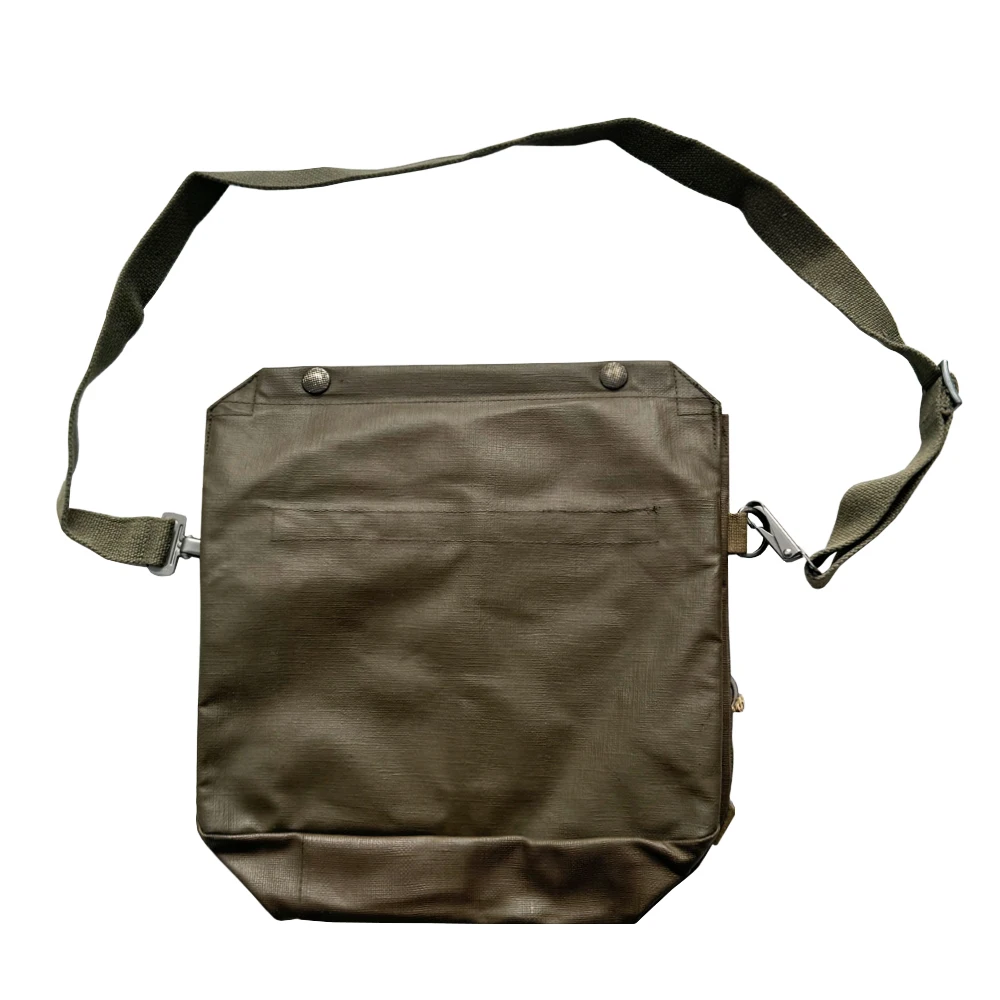 Sac pour masque à gaz de la seconde guerre mondiale, sac de soldat, original, suisse, acier inoxydable, sac de rangement antigaz, rétro