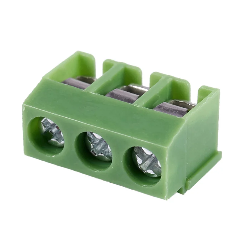 

AT44-200 Pcs 3 Pin 5Mm Pitch PCB Mount Screw Terminal Block AC 250V 8A