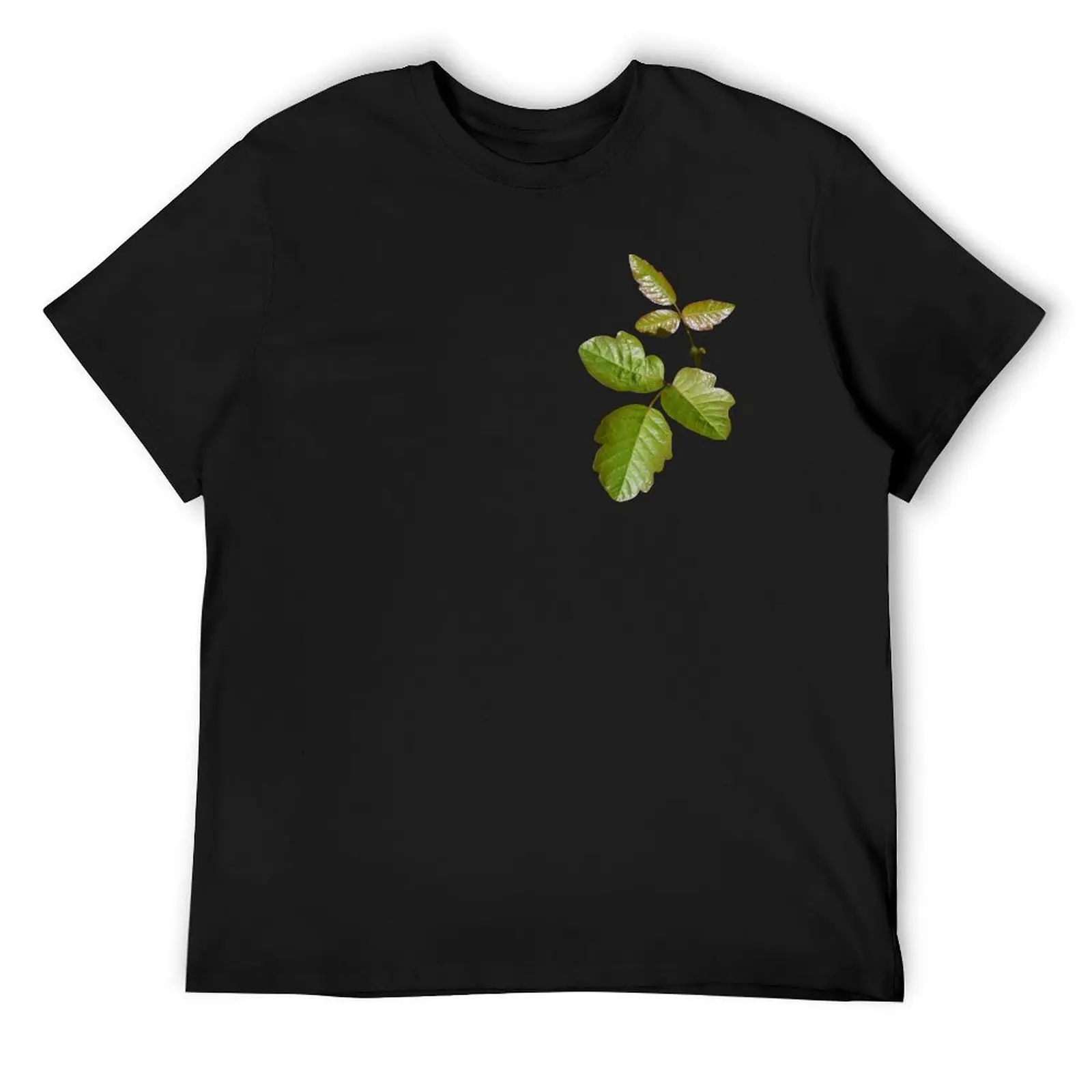 Poison Oak Leaf Botanical Leaf Print T-Shirt Short sleeve tee customizeds man t shirt mens big and tall t shirts