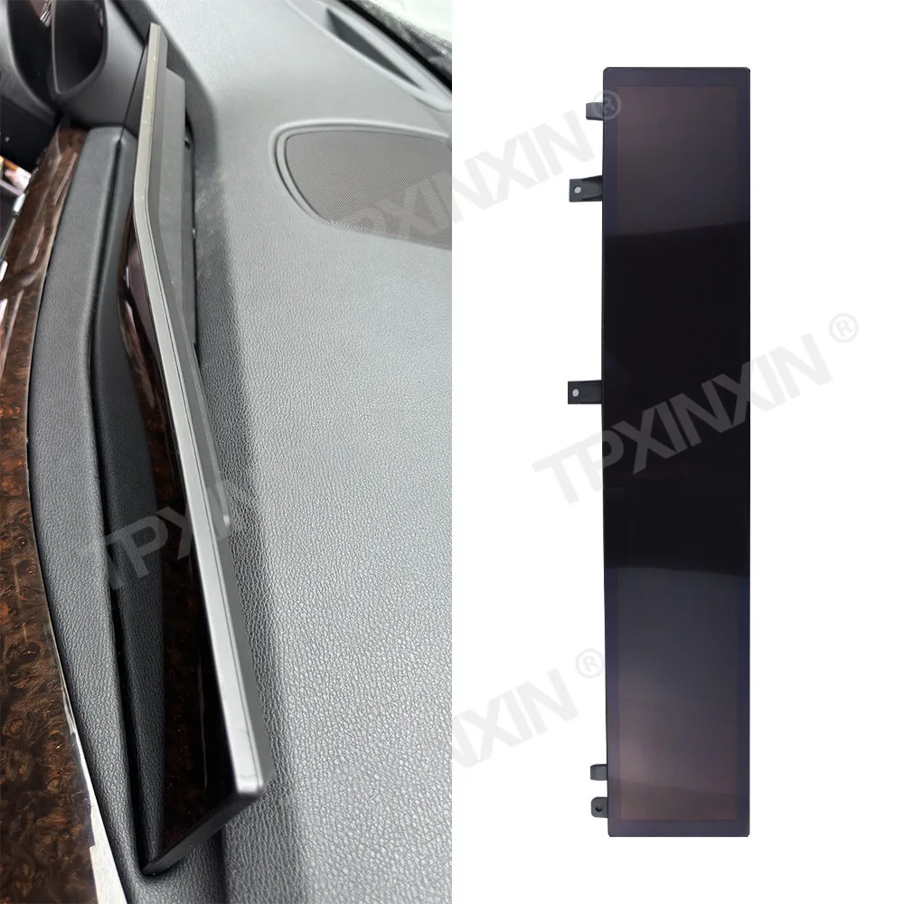 

Автомобильный радиоприемник с длинным полосовым экраном для BMW X5 X6 2014-2018 Автомобильный мультимедийный видеоплеер GPS-навигация Carplay Головное устройство QLED Экран