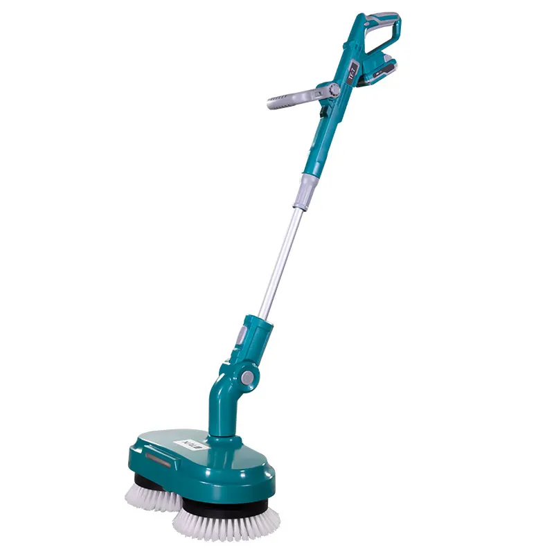 cleaning brush with hose rotating brush incl extendable extension rod for swimming pool floor and tile cleaning