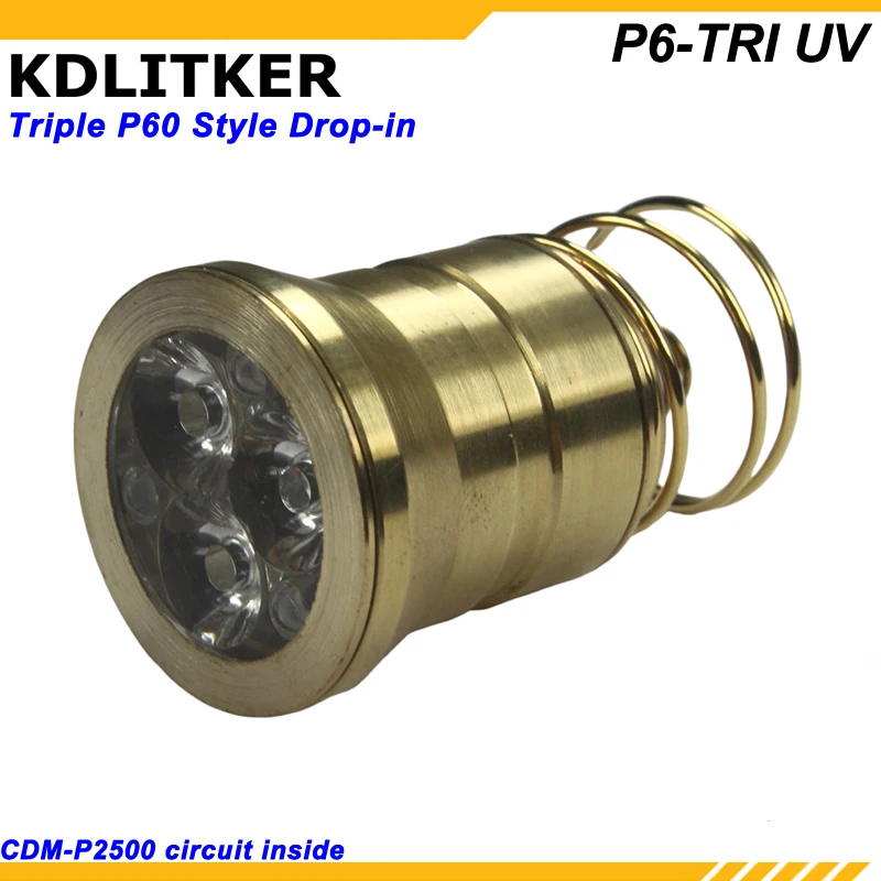 KDLITKER Triple 395nm 410nm 430nm UV LED Drop-in Module Ultraviolet Replacement Bulbs