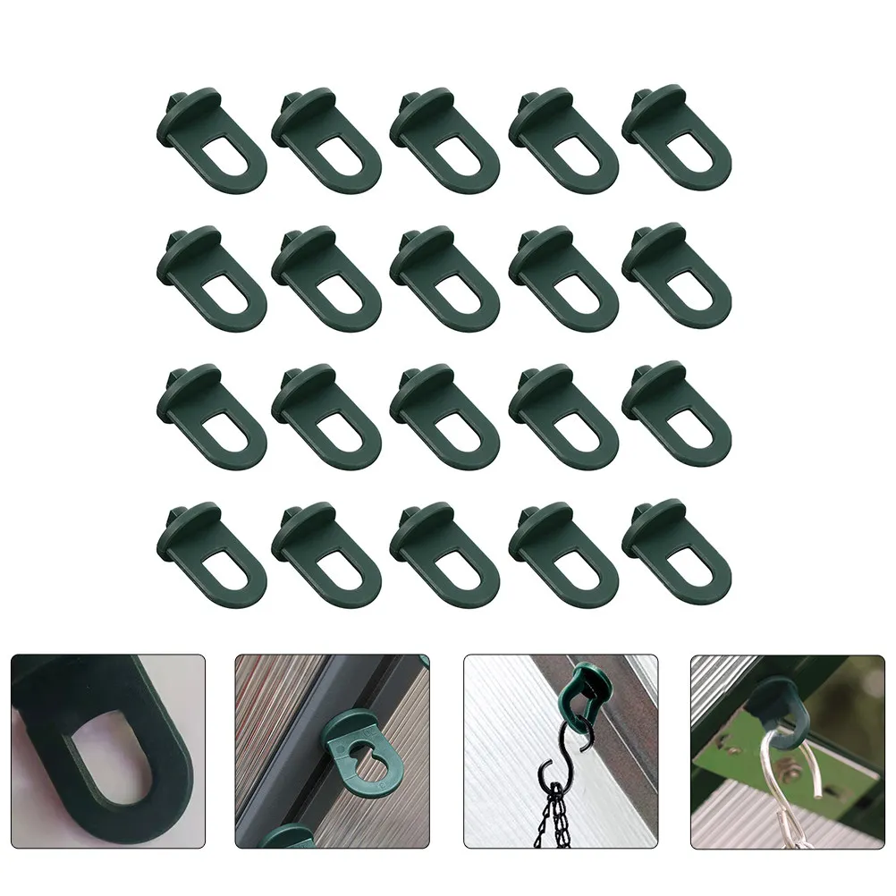 20Pcs Flowerpot Hanging Hook Heavy Duty Plastic Plant Hanger for Living Room Balcony Garden Greenhouse Mist System Support