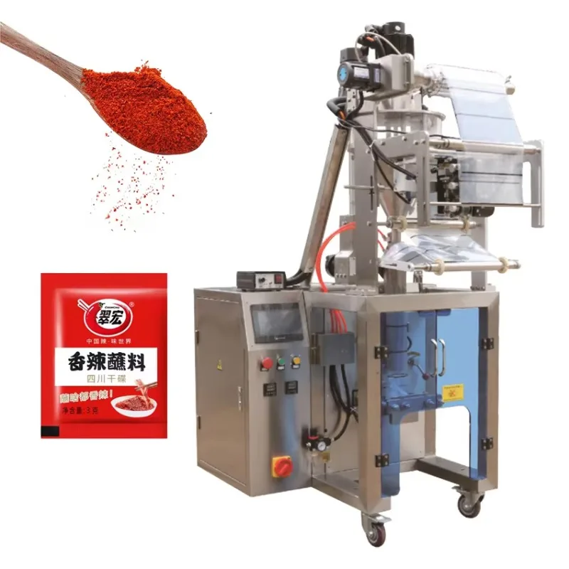 Small Sachets Spices Food Powder Packing Machine Automatic Vertical Pillow Bag Packaging Machines
