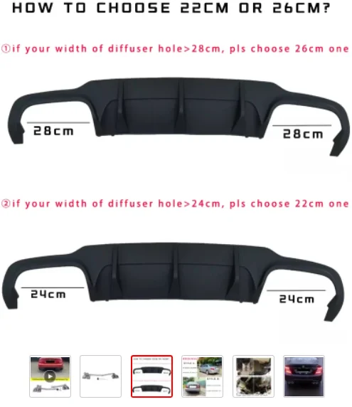 Stainless Steel No Logo Muffler Tip Exhaust Pipe Exhaust Tip For 08-13 Benz W204 C180 C200 C260 C300 C63 Diffuser Body Kit