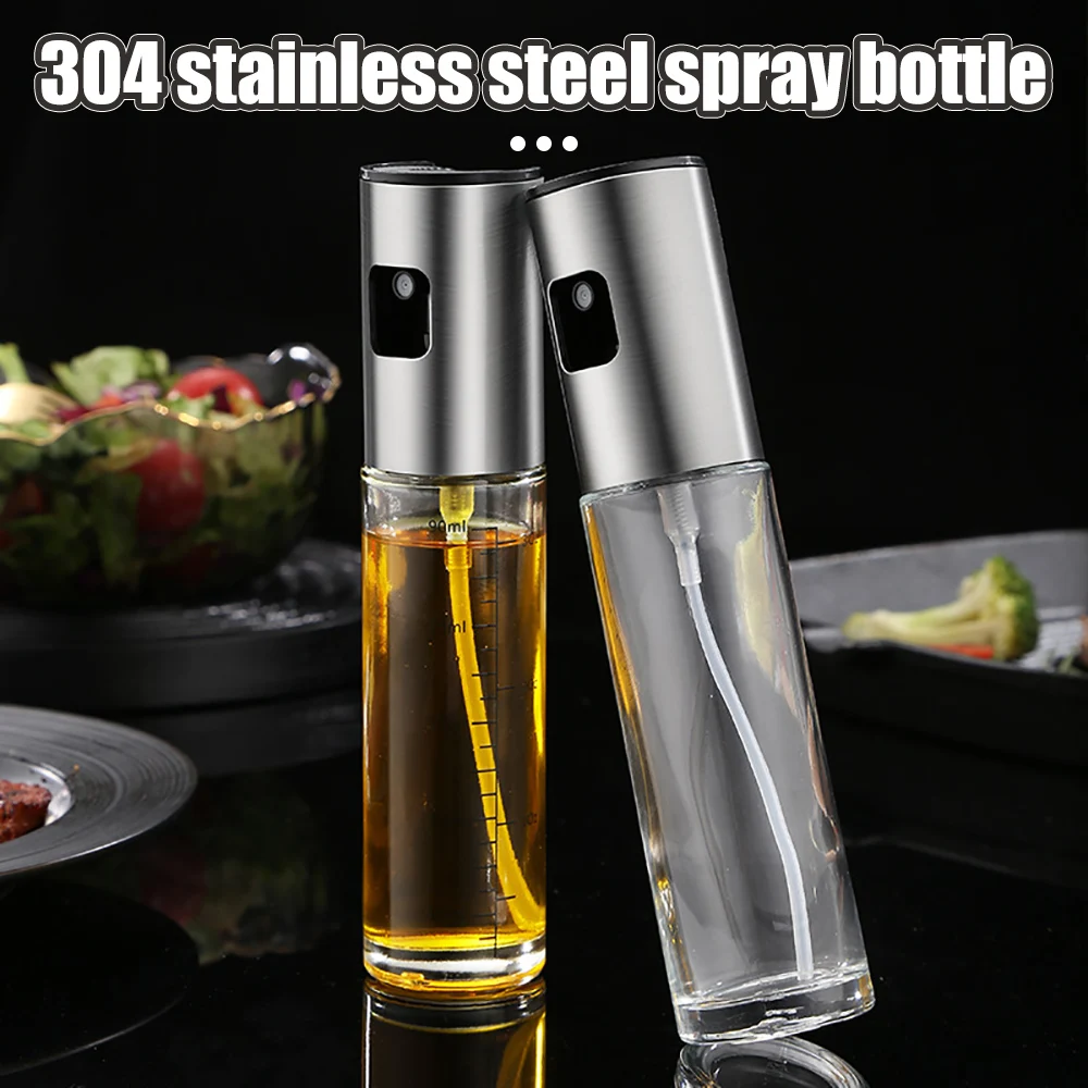 Spray Bottle ABS Press Type Kitchen Home Air Fryer Olive Oil Spray Sprayer Barbecue Spray Bottle