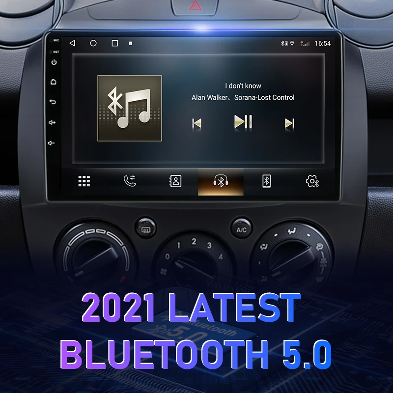 Vtopek 2Din For Mazda2 2007-2014 4G Android 11 Car Stereo Radio Multimedia Video Player Navigation GPS Head Unit Carplay